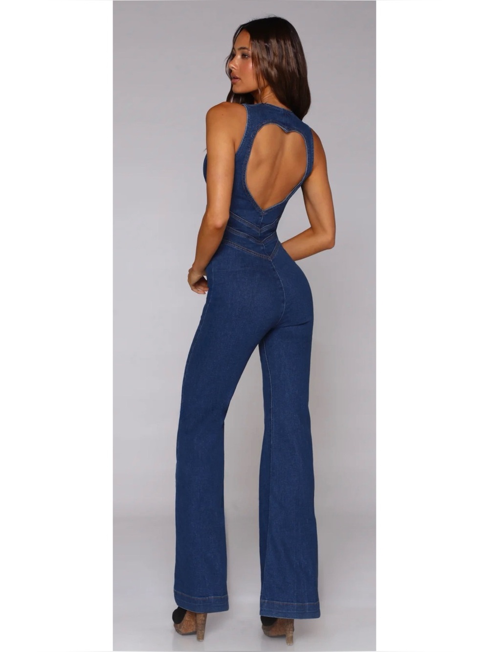 Revice Hollywood Heartthrob Denim Jumpsuit Size L ~ NWT